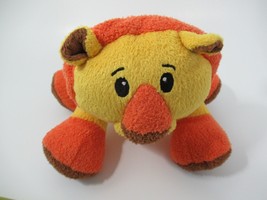 yellow orange brown feet plush lion baby toy squeaker crinkle maybe Gara... - £39.46 GBP