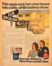 Sherwin Williams Paint Elm Broadway show paint store-1972 Vintage Print Ad - $11.73