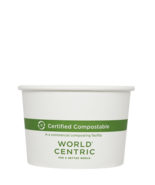 World Centric Paper Bowl 8 oz. FSC White Compostable BO-PA-8 20/50 CT No... - $149.27 CAD