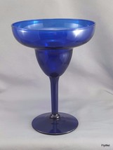 Pier 1 Margarita Glass Cobalt Blue 7 oz Pina Colada - £12.38 GBP