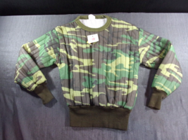 Woodland Bdu Thermal Lined Sweat Shirt Padded Warm And Quiet For Hunt Medium - $25.15