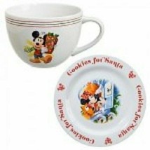 WDW Disney Mickey Mouse Pluto Christmas Cookies For Santa Plate And Mug ... - $109.99