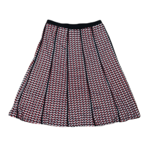NYCO New York Clothing Skirt ~ Sz M ~ Knee Length  ~ Red, White, Black  - £17.64 GBP