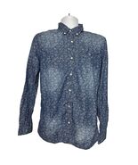 Buffalo David Bitton Men&#39;s Small Skyler Floral Shirt Button Down Long Sl... - $310.05 MXN