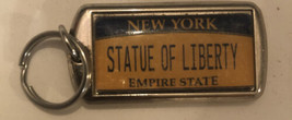 New York Statue Of Liberty Souvenir Double Side Key Chain Tag  - £4.54 GBP