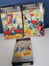 Vintage Transformers Lot of 3 VHS f.h.e. - Vol 4, 5, 8 Fire in the Sky, etc - £23.35 GBP