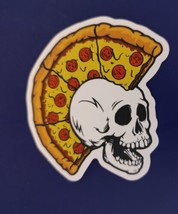Pizza Mohawk Punk Adult Humor Sticker For Skateboard Phone Guitar Ect - £3.16 GBP