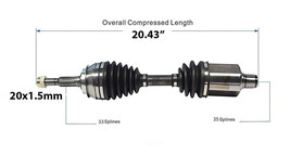 85-89 Pontiac 6000 84-89 Celebrity Ciera Century CV Joint Axle LH 4-SPD AUTO HRI - £58.97 GBP