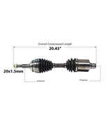 85-89 Pontiac 6000 84-89 Celebrity Ciera Century CV Joint Axle LH 4-SPD ... - £56.44 GBP