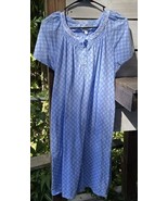 Aria Collection Atomic Blue Floral Soft Ctn Nightgown Wm. M Flutter S/S ... - $24.71 CAD