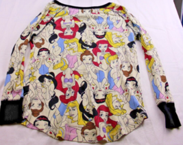 Disney Princess Womens Sleepware Top Night Shirt Waffle   Size Medium  2175 - $12.16