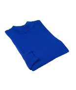 Mens Inserch Mock Neck Pullover Knit Soft Cotton Blend Sweater 4308 Roya... - £18.97 GBP