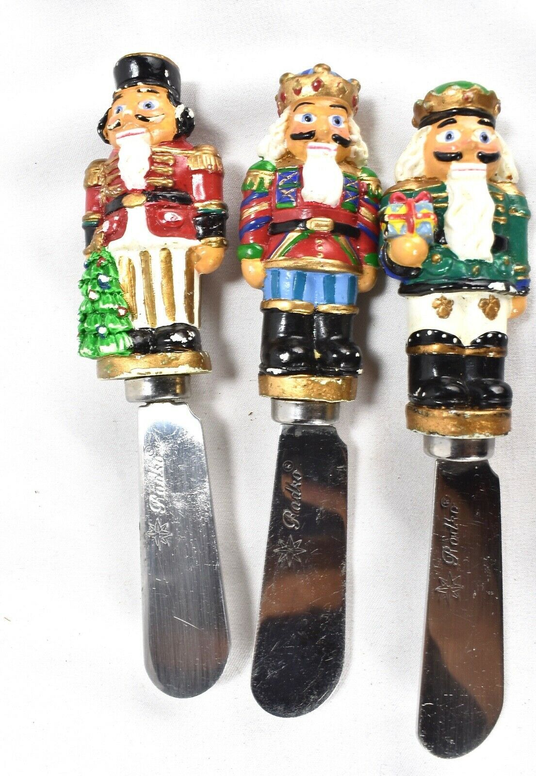 Christopher Radko Home For The Holidays 3 Nutcracker Pate Knives Spreaders - $14.80