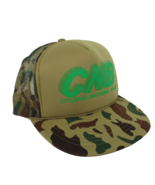Vintage Snapback First Citizens Bank Camo Hat Rope Trucker Cap - £14.84 GBP