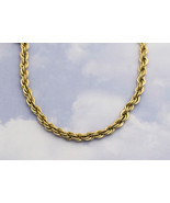 Vintage Gold-Tone Statement Rope Chain Necklace 18 inches by Crown Trifa... - $24.99