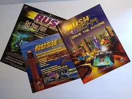 San Francisco Rush Arcade Game FLYERS Lot Of 3 Rock 2049 Race Car Driving Art - £18.47 GBP