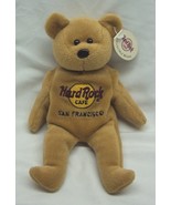 Hard Rock Cafe SAN FRANCISCO TEDDY BEAR 8&quot; Bean Bag Stuffed Animal NEW - $22.34 CAD