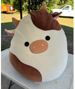 Squishmallow Ronnie the Cow 24&quot; Plush Jumbo Stuffed Plush 2022 NEW w/ MARKS - $1,419.81 MXN