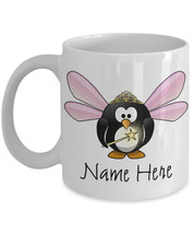 Funny Penguin Mug Custom Fairy Mug Fairy Lover Gift For Fairy Lover Mug Penguin - £12.30 GBP