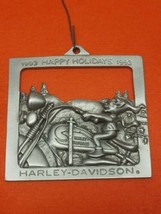 1993 Harley Davidson Sixth Issue Joy Ride Pewter Holiday Christmas Ornament - £19.65 GBP