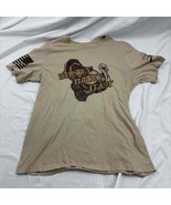 Whiskey Turkey Feast Grunt Style Unisex T-Shirt Brown Short Sleeve XLarge - $17.82