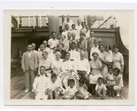 S S Atsuta Maru Passenger &amp; Officers Photo 1937 Sunk by a Torpedo in 1942  - $37.62