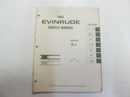 1965 Evinrude Servizio Negozio Officina Riparazione Manual 5 HP Angler Originale - £63.09 GBP