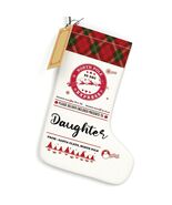 HEWBE Burlap Christmas Stocking Rustic Hanging Xmas Decoration Daughter ... - $241.66 MXN