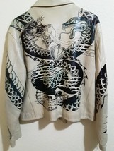 AVIREX vintage handpainted leather jacket Japanese Tattoos designs - $1,500.00