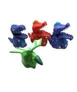 Dinosaur Pull Back Racer Cars Set of 4-Dimetrodon Red &amp; Purple Pterodact... - $11.95