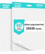 Sticky Easel Pad 25 in x 30 in Flip Chart Paper Sticky Chart Paper for T... - $88.69 CAD