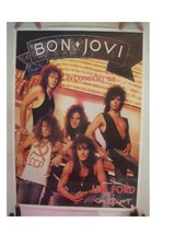 Bon Jovi Poster 1988 Concert Jon John In Concert 1988 - $53.78