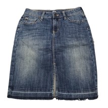 Gap Skirt Size 0/25 Women Blue Denim Jean Skirt Pencil Distressed Used C... - £21.28 GBP