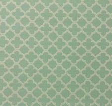 Ballard Designs Alex Mist Spa Blue Quatrefoil Furniture Fabric 2.3 Yards 54&quot;W - £27.71 GBP