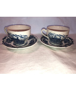 2 Wedgwood Royal Homes Of Britain Tea Cups &amp; Saucers Mint - £23.48 GBP