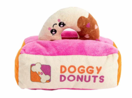 Silver Paw 2-in-1 Dog Toys Donut Box and Donut - £15.85 GBP