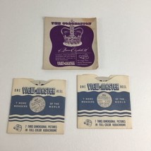 View Master Reel Set Queen Coronation 3D Pictures Full Color Kodachrome Vintage - £15.47 GBP