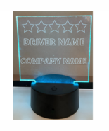 Driver name transportation LED sign RGB for any job engraving Design - $22.72