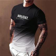 Camiseta Con Estampado 3d De Brújula Para Hombre Camisa Corta Moda Hip-h... - £12.75 GBP