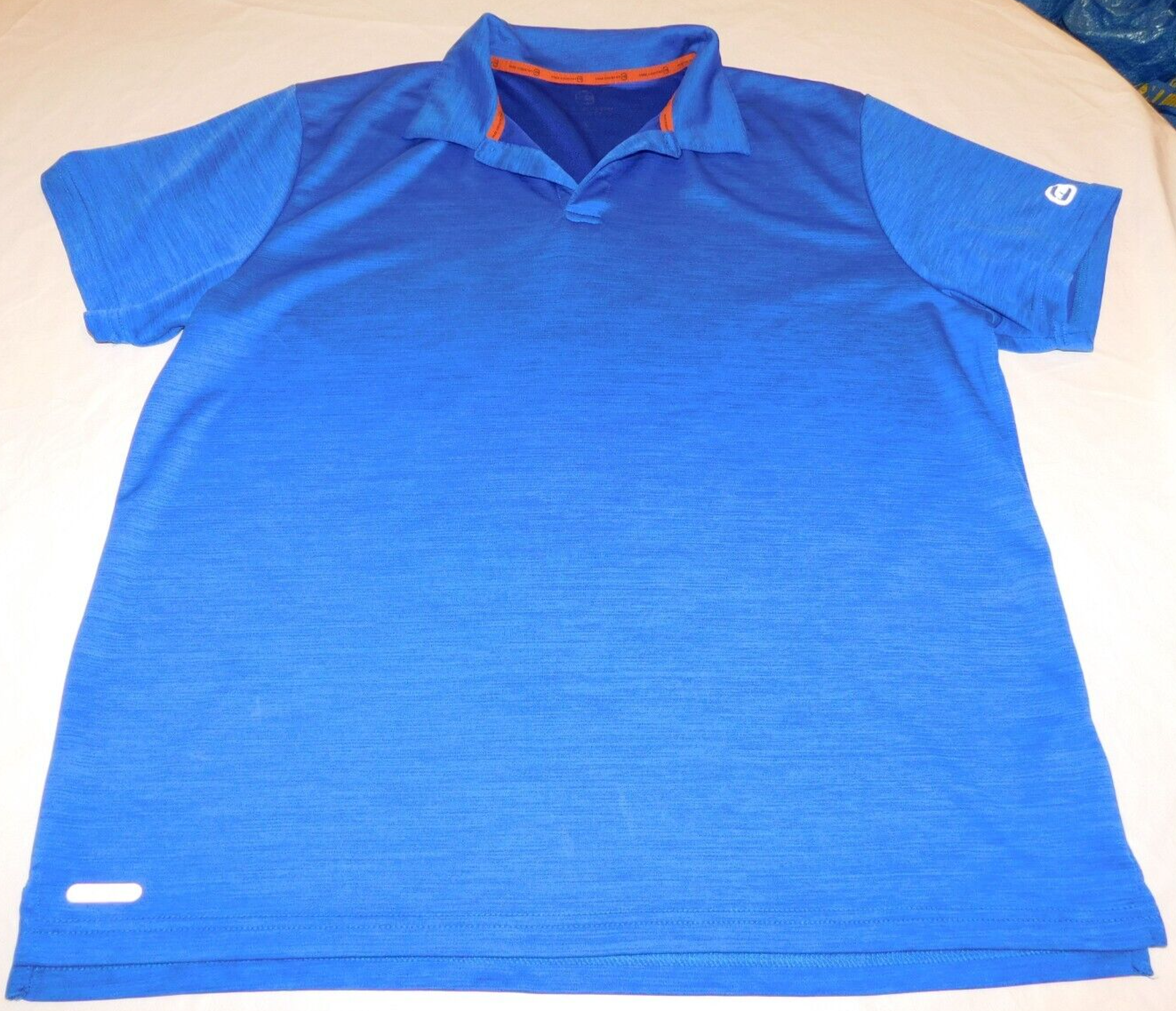 Primary image for Free Country Men's Short Sleeve Polo Shirt Royal Blue Heather Size XL xlarge