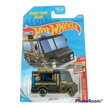 Hot Wheels Quick Bite 2021 Holiday Racers New Year Food Truck Black NIP - £5.89 GBP