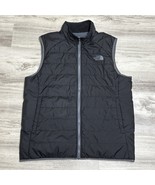 The North Face Trinity Reversible Vest Mens L Black Gray Fleece Zip Rate... - $39.34