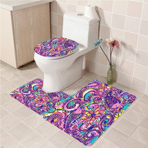 3Pcs/set Lilly Pulitzer 01 Bathroom Toliet Mat Set Anti Slip Bath Floor ... - $33.29+