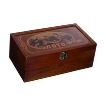 Lotto in wooden box dark Bingo Loto Russian Game  - $139.00