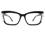 L.A.M.B Eyeglasses Frames LA076 BLK Black White Square Full Rim 53-16-140 - $51.21