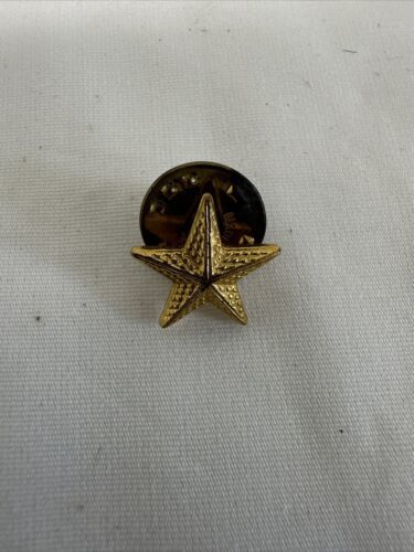 Vintage Small Star Gold Tone Lapel Hat Pin L.I.G.I. On Back - $8.38