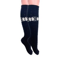 Women’s Cotton Knee-High Lace Socks Vintage Style Soft Breathable Fit Si... - $14.67 CAD