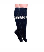 Women’s Cotton Knee-High Lace Socks Vintage Style Soft Breathable Fit Si... - $199.91 MXN