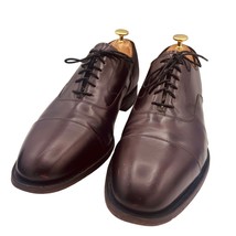 Johnston &amp; Murphy Melton Cap Toe Oxford Sz 10.5 D/B Red/Dark Brown (Bord... - £35.77 GBP