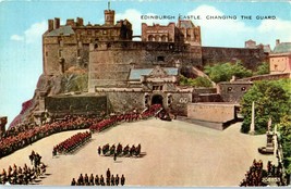 Changing of the Guard at Edinburgh Castle United Kingdom Postcard Posted 1960 - £8.87 GBP